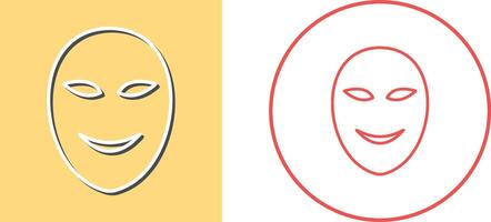 Ancient Face Mask Icon Design vector