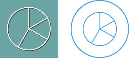 diseño de icono de gráfico circular vector