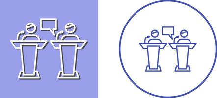 Debate Icon Design vector