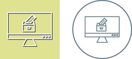 Online Vote Icon Design vector