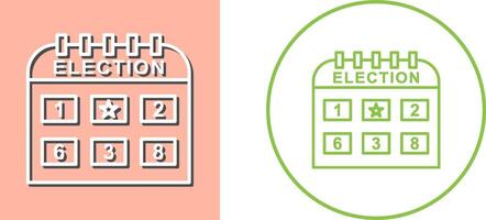 Election Day Icon Design vector