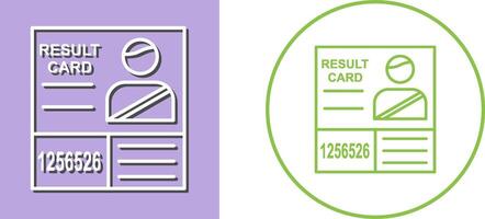 Candidate Results Icon Design vector
