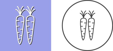 zanahorias icono diseño vector