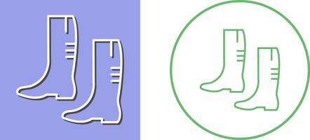 Gardening Boots Icon Design vector