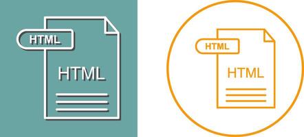 HTML Icon Design vector