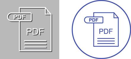 PDF Icon Design vector