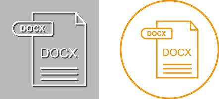 DOCX Icon Design vector