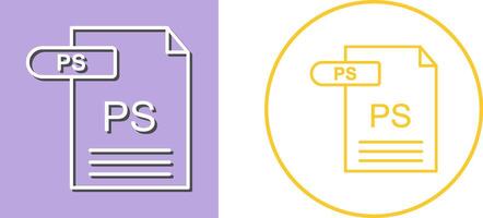 PS Icon Design vector