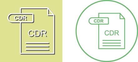 CDR Icon Design vector