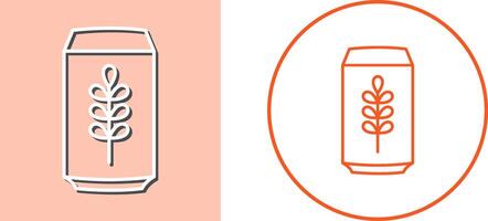 Beer Can Icon Design vector