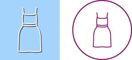 Cocktail Dress Icon Design vector