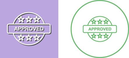 Approved Icon Design vector