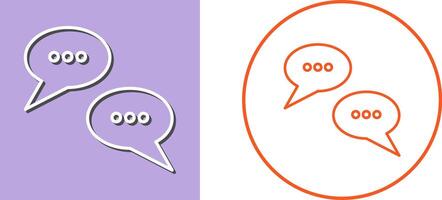 Conversation Bubbles Icon Design vector