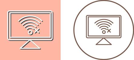 Disconnected Network Icon Design vector