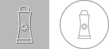 Sunblock Cream Icon Design vector
