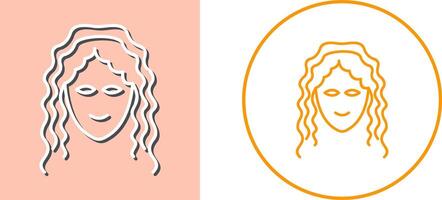 Hair Curly Icon Design vector