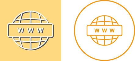 World Wide Web Icon Design vector