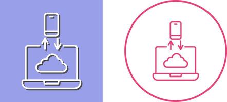 Data Transfer Icon Design vector