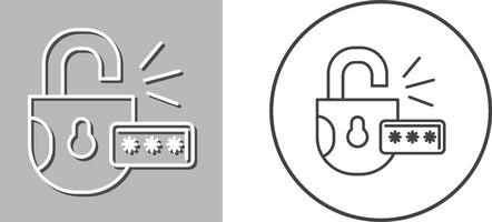 Unlock Icon Design vector