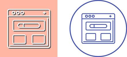 Browser Icon Design vector
