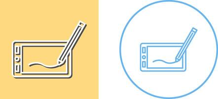 Drawing Tablet Icon Design vector