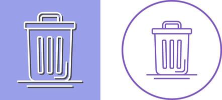 Trash Can Icon Design vector