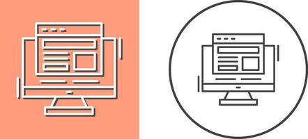 Adaptive Layout Icon Design vector