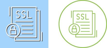 SSL Icon Design vector
