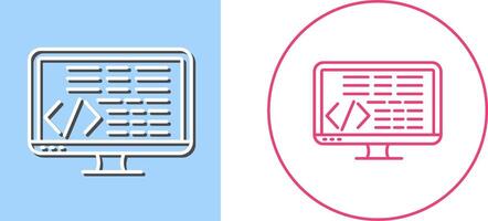 Coding Icon Design vector