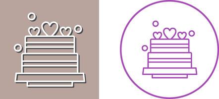 Wedding Cake Icon Design vector