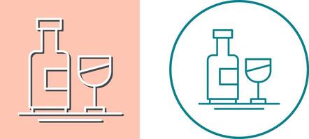 Wine Bottle Icon Design vector