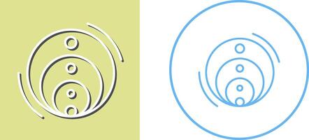 Venn Diagram Icon Design vector