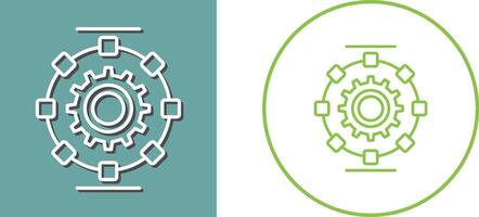 Automated Process Icon Design vector