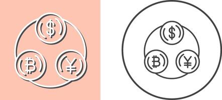 Currency Exchange Icon Design vector