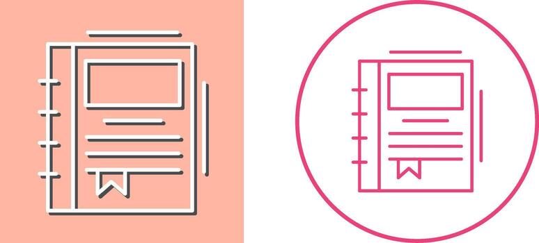 Spring Notebook Icon Design vector