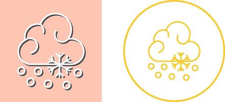Snow Fall Icon Design vector