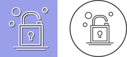 Open Lock Icon Design vector