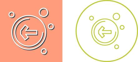 Left Arrow Icon Design vector