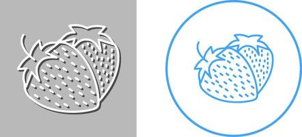 Strawberry Icon Design vector