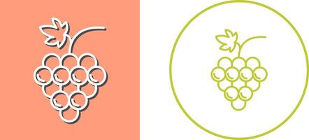 diseño de icono de uvas vector