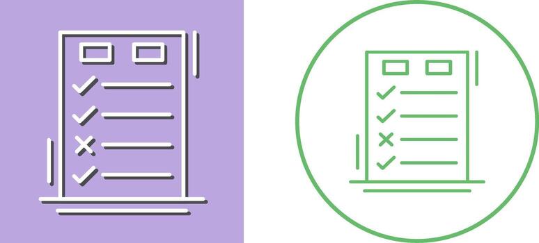 Today to Done CheckList Icon Design vector