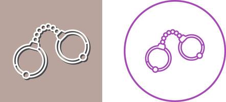 Handcuffs Icon Design vector