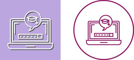 Digital Learning Icon Design vector