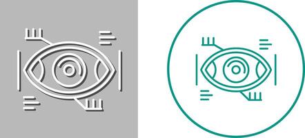 Eye Recongnition Icon Design vector