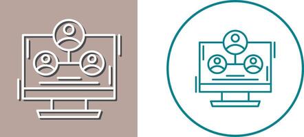 Hierarchy Structure Icon Design vector