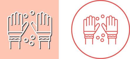 Winter Gloves Icon Design vector