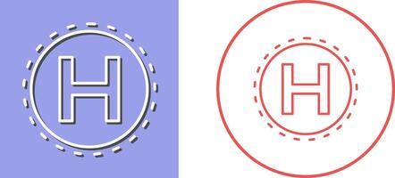 Helipad Icon Design vector