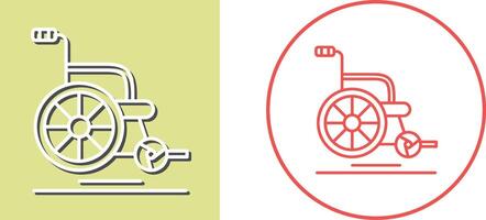 Wheel Chair Icon Design vector