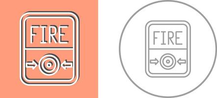 Fire Button Icon Design vector