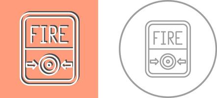 Fire Button Icon Design vector